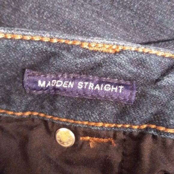Chaps Size 12 Denim Madden Straight Jeans Womens Dark Wash - Picture 5 of 10